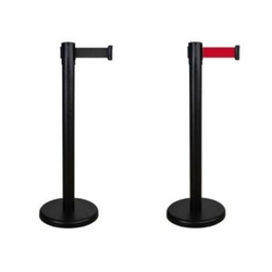 QUEUE BARRIER BLACK 